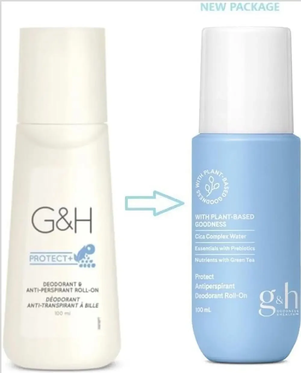 G H Protect Antiperspirant Deodorant All-Skin-Type Roll-On 3.38 fl.oz Fresh Dry
